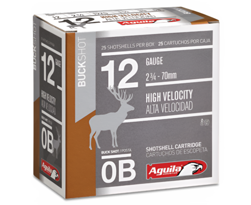 Aguila Field High Velocity 12 GA 0 Buck 25-Rounds 2.75″