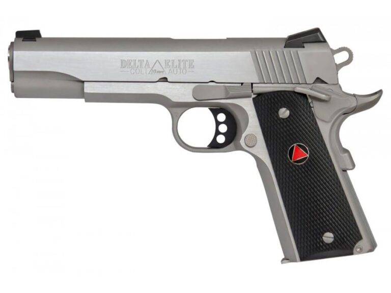 Colt 1911 Delta Elite Semi-Automatic Pistol 10mm Auto 5″ Barrel 8-Round Stainless Black
