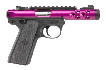 Ruger Mark IV 22/45 Lite .22 LR Semi Auto Pistol 10 Rounds Threaded Barrel Polymer Grip Aluminum Receiver Purple Exclusive